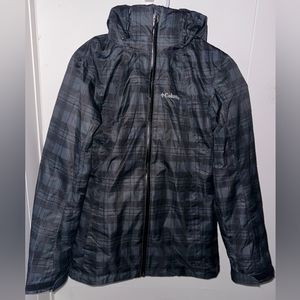 Men's Black Omni Heat Columbia Waterproof Windbreaker 2 in 1 Size Small